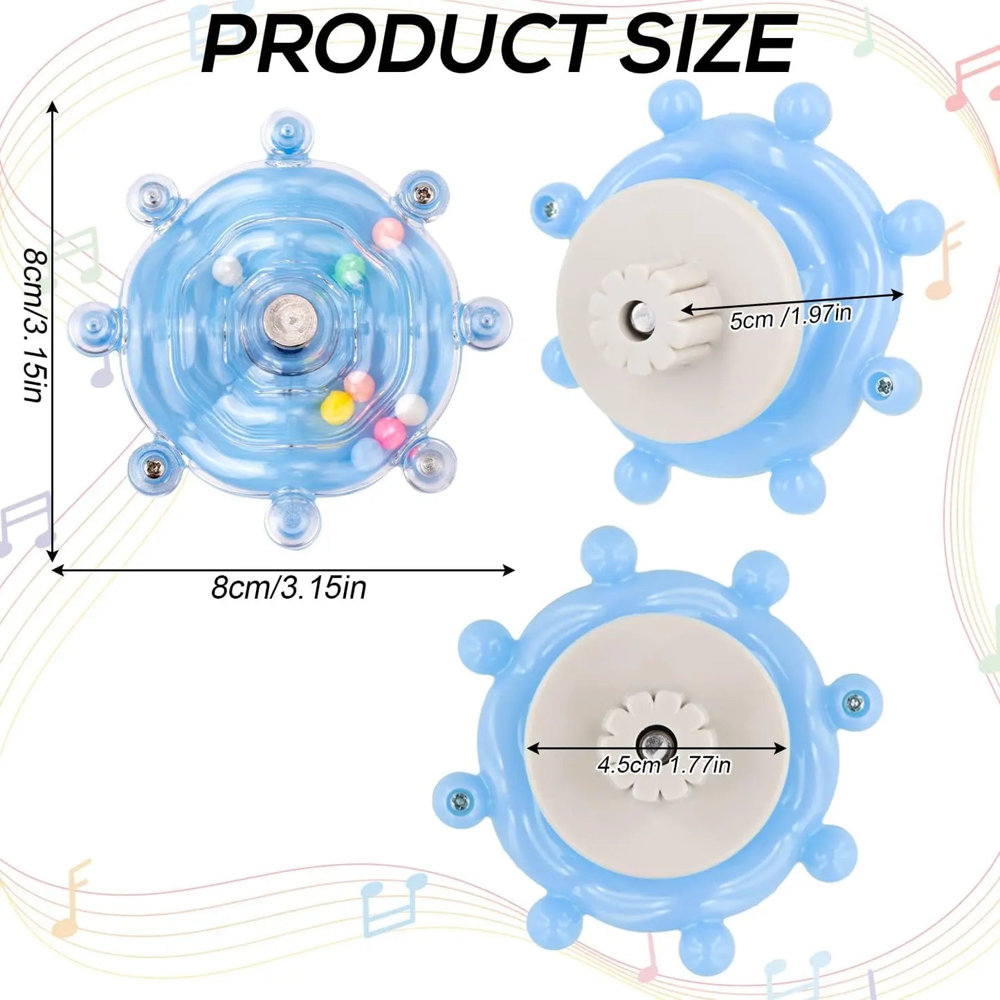 Interactive Parrot Toy Bird Cage Toy for Parrots Rotating Treat Dispenser, for Mental Stimulation and Entertainment