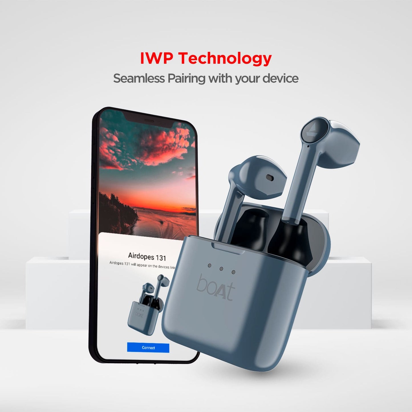 boAt Airdopes 131 | Wireless Earbuds with upto 60 Hours Playback, 13mm Drivers, IWP Technology, 650mAh Charging Case